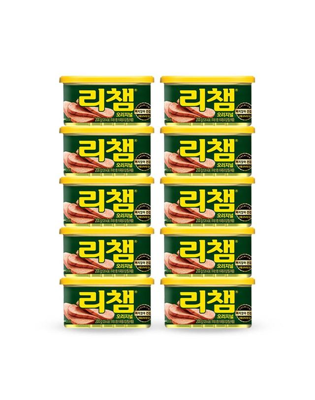 동원샘물 [동원] 리챔 오리지널 200g x 6캔 외 7종 햄 통조림 모음 동원 캔 착용컷