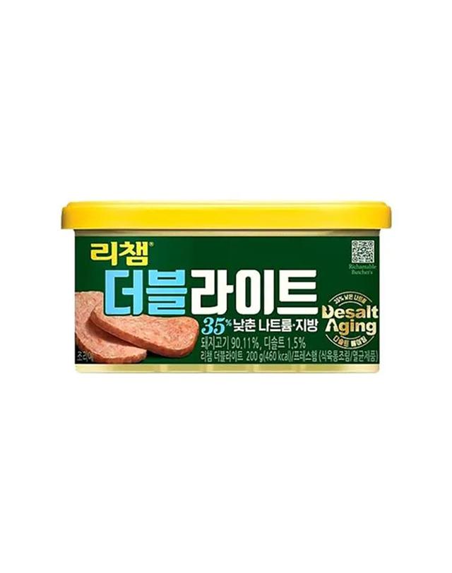 동원샘물 [동원] 리챔 더블라이트 200g x 6캔 외 7종 햄 통조림 모음 동원 캔 착용컷