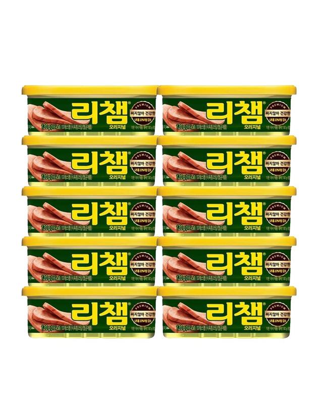 동원샘물 [동원] 리챔 오리지널 120g x 5캔 외 4종 햄 통조림 모음 동원 캔 착용컷
