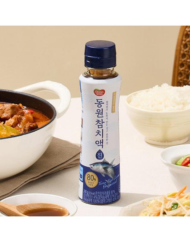 동원샘물 [동원] 참치액 1+1 대용량 국산 참치액 천연 참치액 참치액 요리 참치액 국물 착용컷