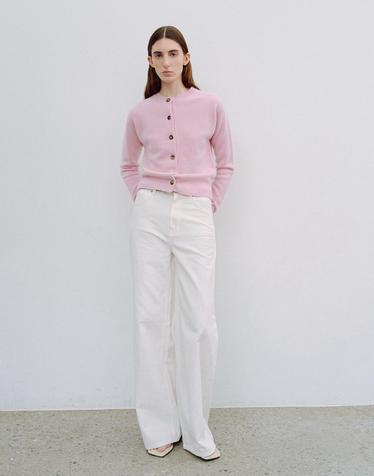 르희 캐시미어 26 Round cardigan -italy cashmere 100%(PINK)