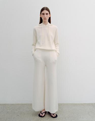르희 캐시미어 Wide pants - italy cashmere 100% (WHITE)