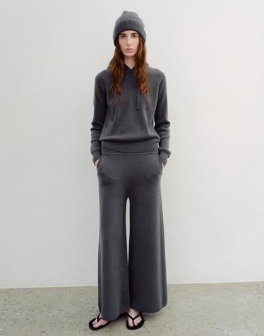 르희 캐시미어 Wide pants - italy cashmere 100% (D/GREY)