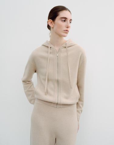 르희 캐시미어 26hoody zip-up - italy cashmere 100% (BEIGE)