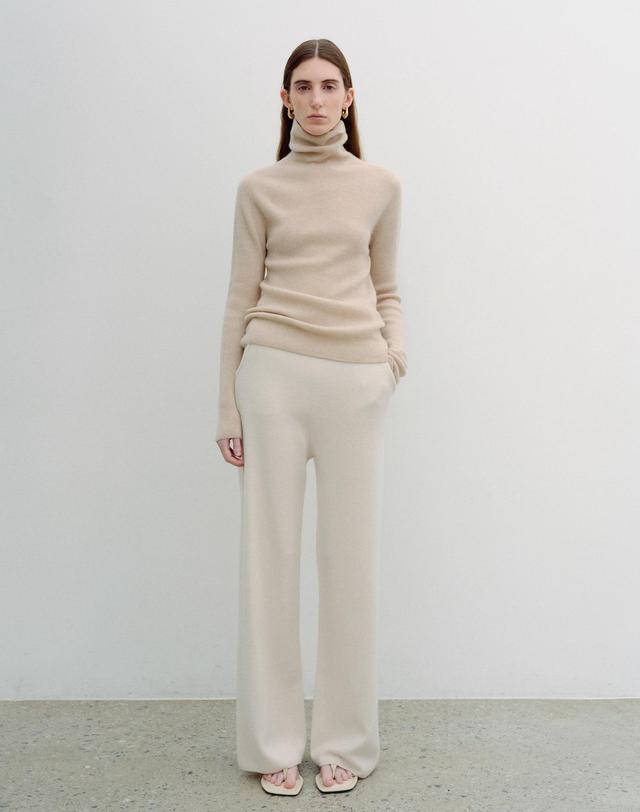 르희 캐시미어 26 Rib basic pullover-italy cashmere 100%(BEIGE) 베이지 착용컷