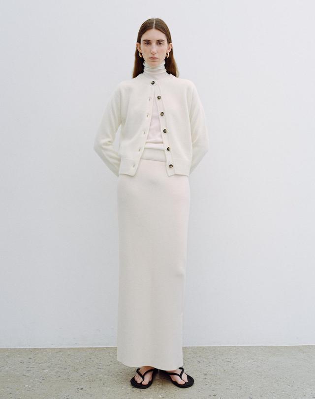 르희 캐시미어 26 Round cardigan -italy cashmere 100%(WHITE) 화이트 착용컷