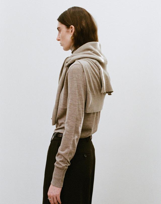 르희 캐시미어 Silk Cash pullover - italy silk 30% cash 10% wool 60% (BROWN) 브라운 착용컷