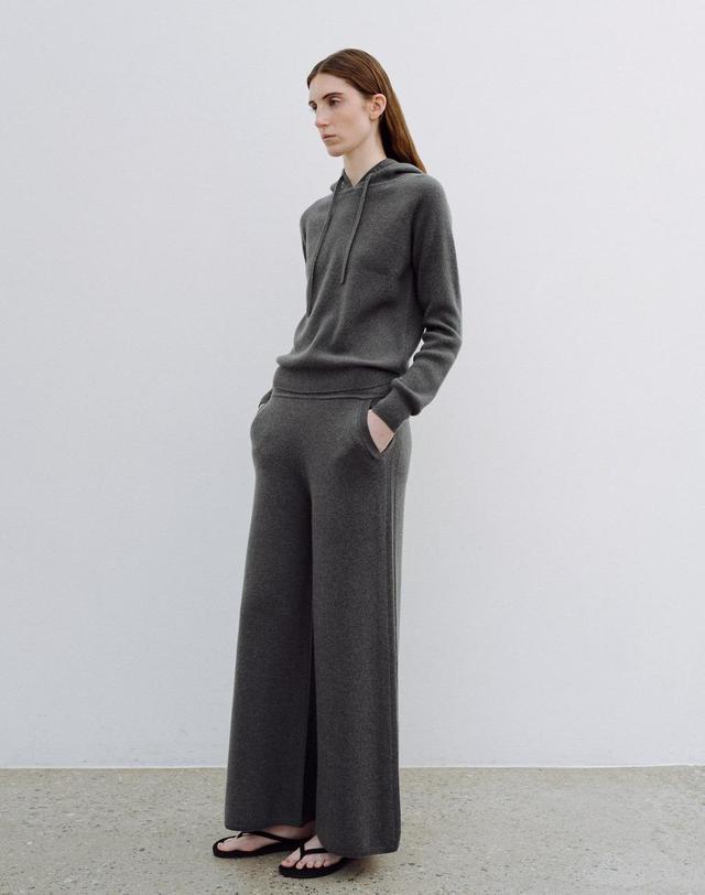 르희 캐시미어 hoody pullover - italy cashmere 100% (D/GREY) 그레이 착용컷