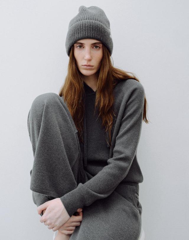 르희 캐시미어 Wide pants - italy cashmere 100% (D/GREY) 착용컷