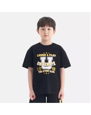 [갤러리아] (유니브키즈]빅로고 반팔 셋트UV262ISS04/BHP02_BLK