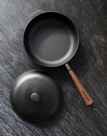 스웨덴 칼빅터 깊은형 쏘테팬 25cm + 무쇠뚜껑