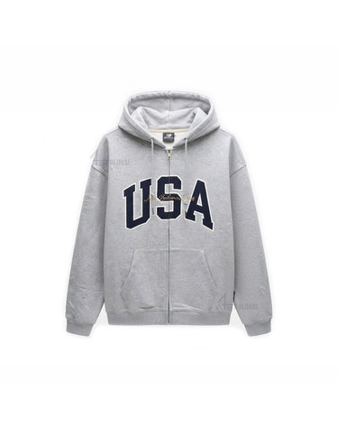 뉴발란스 UNI USA 오버핏 후드집업 NBMDGCO123-AC