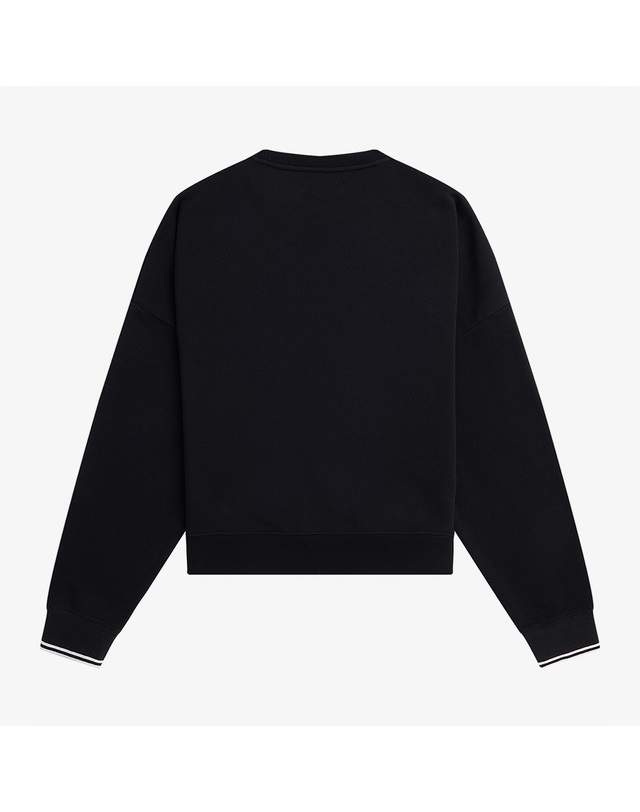 프레드 페리 프레드페리 [공식][Womens] 팁드 스웨트셔츠 - 블랙 AFPF2415135-102 착용컷