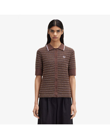 [공식][Womens] 부클 자카드 니트 셔츠 - 캐링턴로드브릭 AFPF2438112-U53