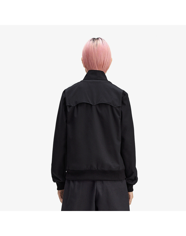 프레드 페리 프레드페리 [공식][Made in England] 여성 클래식 해링턴 재킷 - 블랙 AFPF2517412-102 착용컷