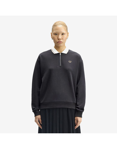[공식][Womens] 집 넥 칼라 스웻셔츠 - 앵커 그레이 AFPF2531149-297