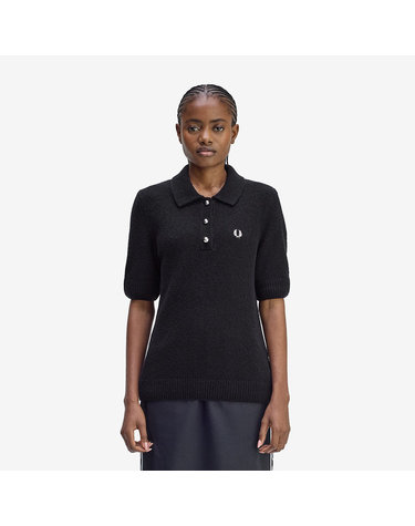 [공식][Womens] 텍스쳐드 니트 셔츠 - 블랙 AFPF2531113-102