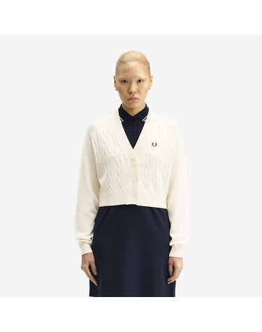 [공식][Womens] 케이블 니트 가디건 - 에크루 AFPF2531105-560
