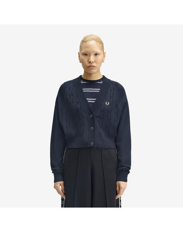[공식][Womens] 케이블 니트 가디건 - 네이비 AFPF2531105-608