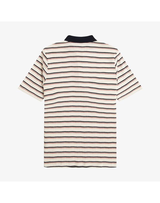 프레드 페리 프레드페리 [공식][Womens] 스트라이프 립 폴로 셔츠 - 실키피치 AFPF2519189-R33 착용컷