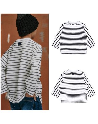 [갤러리아] AZG1TS02BK 블랙 스트라이프 티셔츠