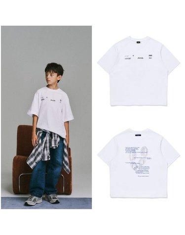 [갤러리아] AZG1TS03WT 화이트 반팔 티셔츠
