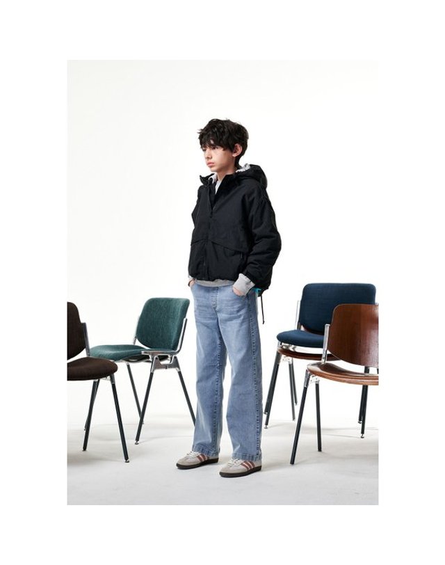 블루테일 [갤러리아] AZA1PT01SB 통고무줄 라이트블루 데님팬츠 착용컷