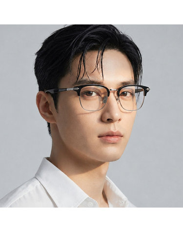 디올 안경테 DIORBLACKSUITO S24U F400 명재현 하금테 블랙 실버 남자 여자