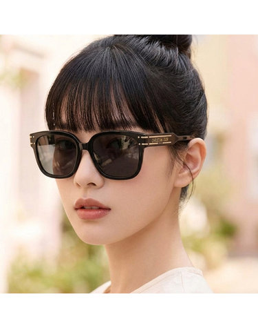디올 선글라스 DIORSIGNATURE S7F 10A0 남자 여자 오버핏 사각 뿔테 아시안핏