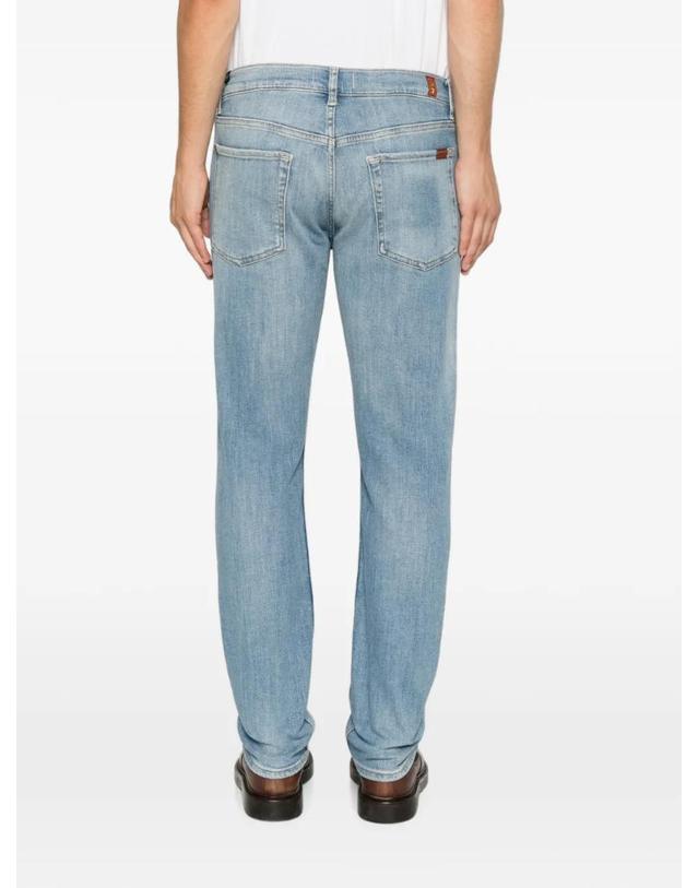 세븐 포 올 맨카인드 [해외직구] 26 FW 7 For All Mankind 페이디드 이펙트 로고 패치 진 7T4D0F97 TP456345197 착용컷