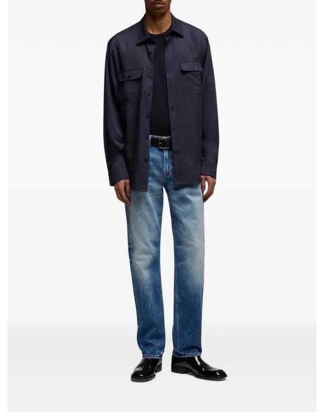 세븐 포 올 맨카인드 [해외직구] 26 FW 7 For All Mankind The Straight Porch logo patch jeans 7T4D0K85 TP459300188 착용컷