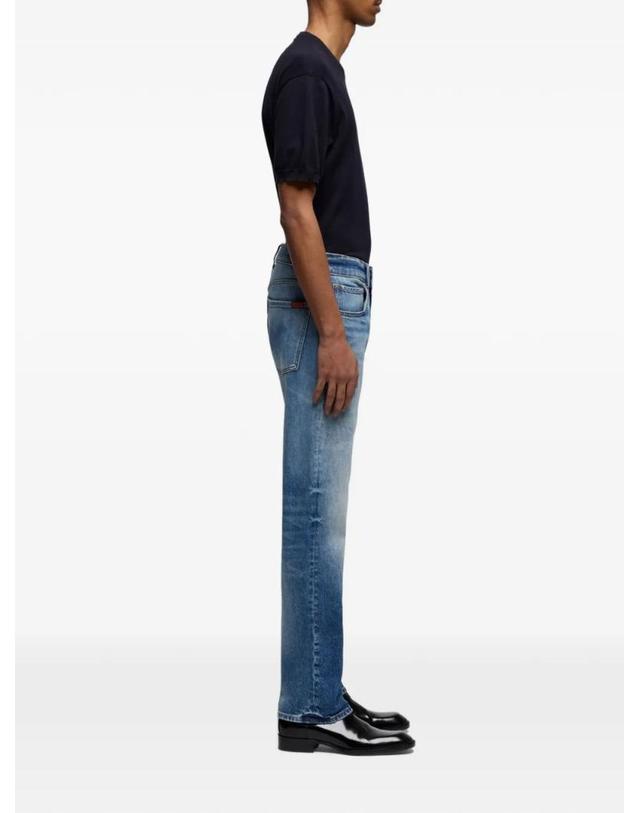 세븐 포 올 맨카인드 [해외직구] 26 FW 7 For All Mankind The Straight Porch logo patch jeans 7T4D0K85 TP459300188 착용컷