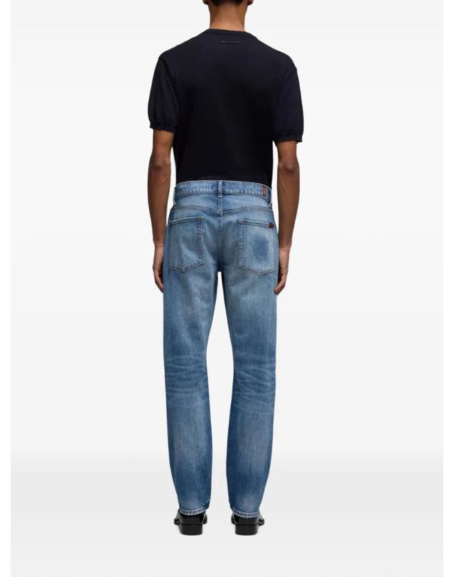 세븐 포 올 맨카인드 [해외직구] 26 FW 7 For All Mankind The Straight Porch logo patch jeans 7T4D0K85 TP459300188 착용컷