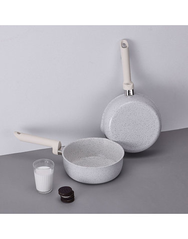 [쿠안] 인덕션 IH코디멀티팬20cm (크림마블)