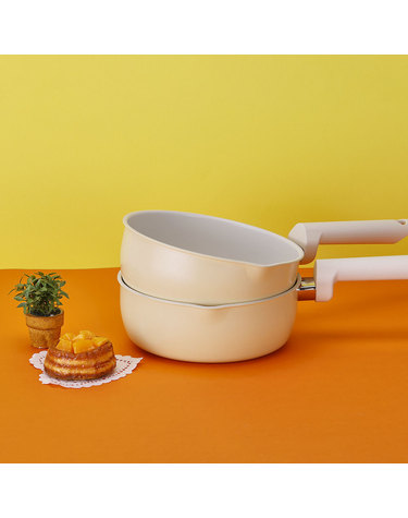 [쿠안] 인덕션 IH코디멀티팬20cm (크림옐로우)