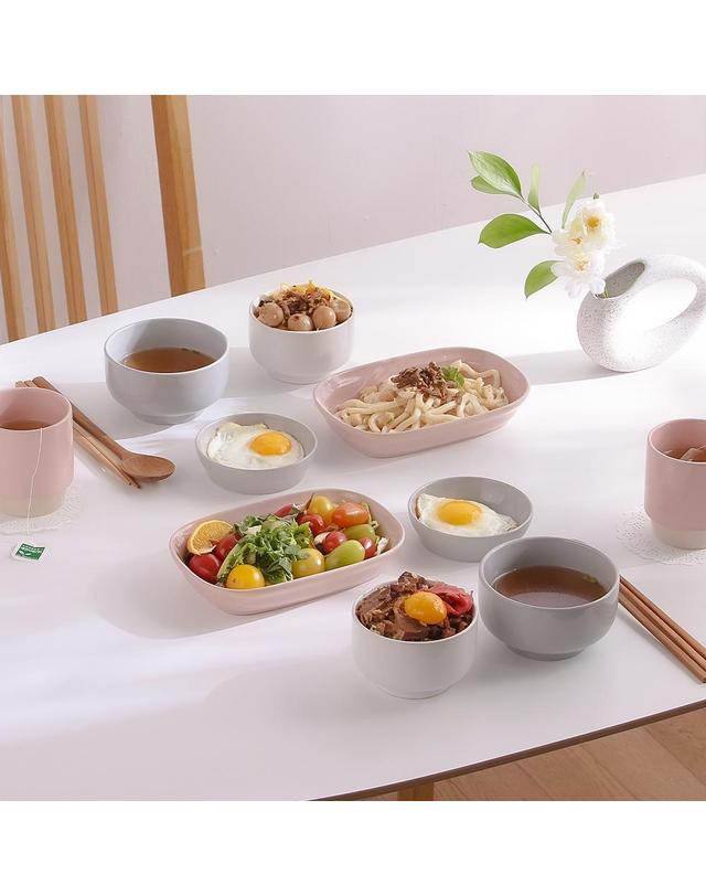 밀양본차이나 [란데르스] 프렌치 감성 2인 그릇세트 10P 착용컷