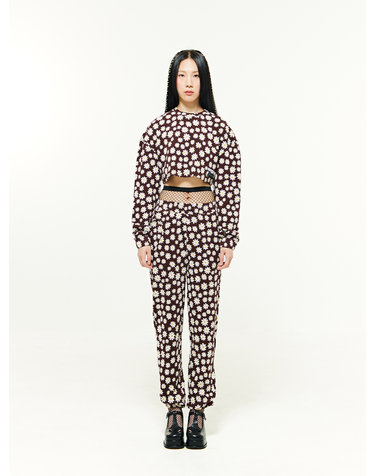 Love Pocket Sweat Pants - BROWN