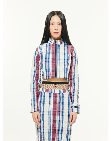 Saint Crop Jacket - STRIPE