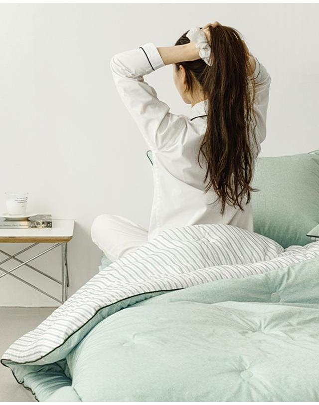 세사온라인 세사온라인 프렌치모던 알러지케어 차렵패드세트 (SS) 착용컷