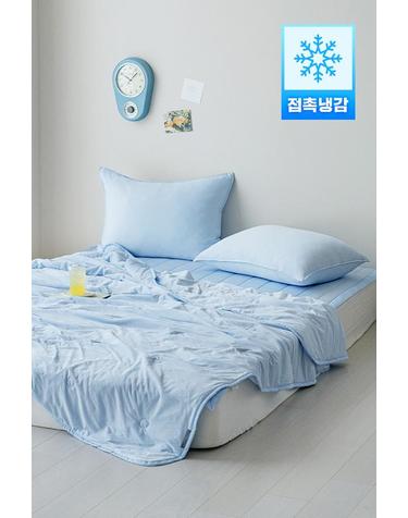 쿨슬립 기능성 아이스 냉감 여름이불ㅣ이불베개세트 (SS/Q)