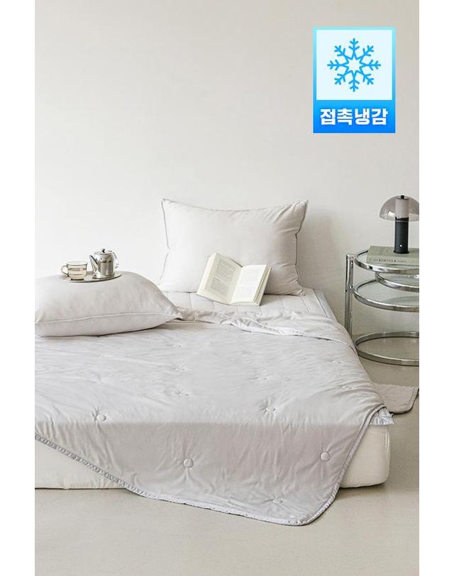 세사온라인 쿨슬립 기능성 아이스 냉감 여름이불ㅣ이불베개세트 (SS/Q) 착용컷