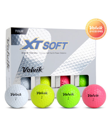 [VOLVIK] 볼빅 XT 소프트 3피스 우레탄 컬러 골프공