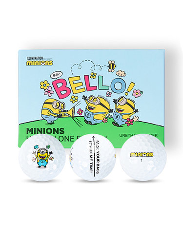 [MINIONS] 미니언즈 홀인원에디션 3피스 우레탄 골프공 (6구)
