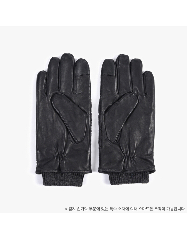 폴로 랄프로렌 [폴로랄프로렌] 남녀공용 Quilt 퀄트 스크린 터치 니트 장갑(PG0078 001) 착용컷