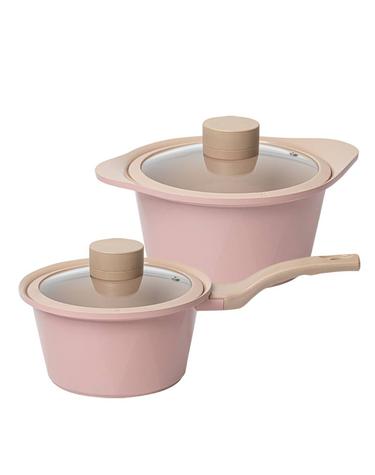 오슬로 피그 인덕션 세라믹 냄비 2종 (18cm편수+20cm양수)