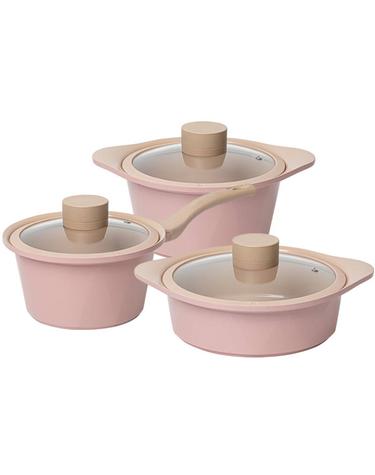 오슬로 피그 인덕션 세라믹 냄비 3종 (18cm편수+20cm양수+22cm전골)
