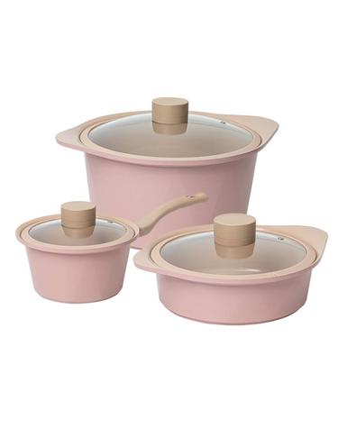 오슬로 피그 인덕션 세라믹 냄비 3종B (18cm편수+22cm전골+28cm곰솥)