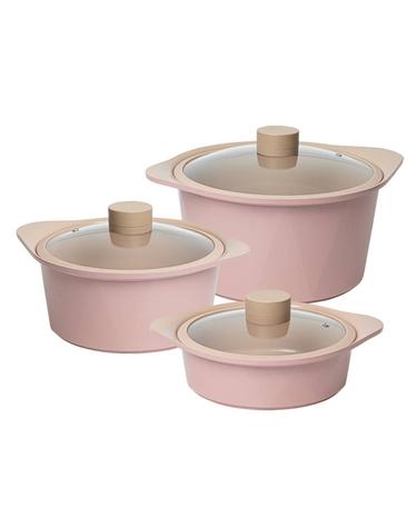 오슬로 피그 인덕션 세라믹 냄비 3종C (22cm전골+24cm양수+28cm곰솥)