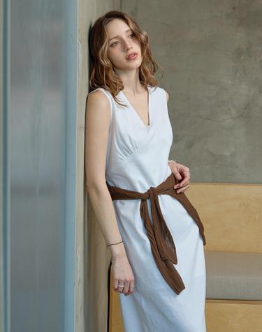 내추럴 린넨 레이스원피스 WHITE