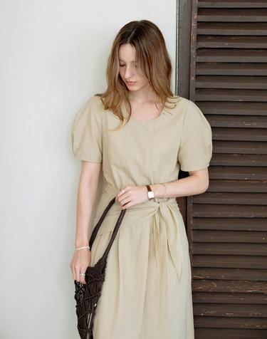 투웨이 스카프 원피스세트 BEIGE